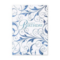 Wonderful Birthday Birthday Card - Silver Lined White Envelope